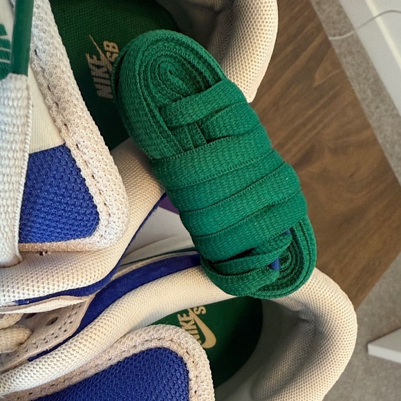 Nike SB Dunk Low Pro Blue and Teal Sneakers - Picture 13 of 15